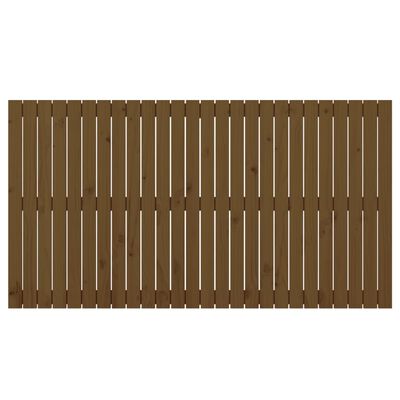 vidaXL Wezgłowie łóżka, miodowy brąz, 166x3x90 cm, lite drewno sosnowe