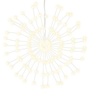 vidaXL Ozdoba świąteczna ze 140 lampkami LED, ciepła biel, 17 cm