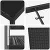 vidaXL Zestaw do jadalni w ogrodzie 7 pcs Czarny Rattan PE