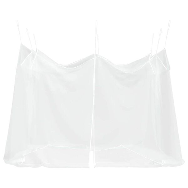 vidaXL Moskitiera do użytku na zewnątrz, 220 oczek, biała, 300x300x250 cm