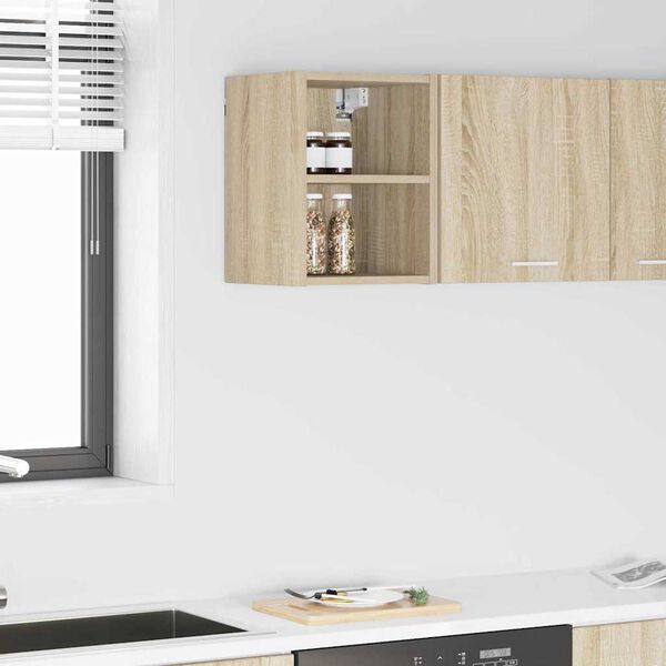 vidaXL Szafka wisząca z przechowywaniem Dąb Sonoma 30 x 29,5 x 40 cm