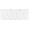vidaXL P&oacute;łka ścienna 4 pcs Biały marmur 50 x 23 x 4 cm