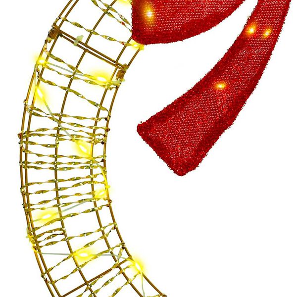 vidaXL Wianek z 60 diodami LED Ciepła biel 75 cm PET