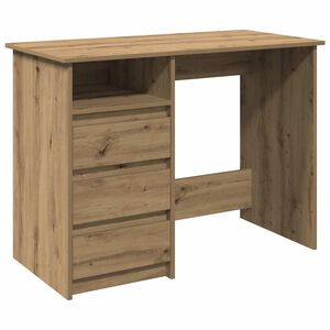 vidaXL Biurko Artisan Oak 102x50x75 cm Drewno klejone