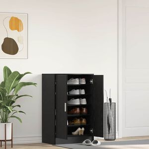vidaXL Szafka na buty, czarny dąb, 60x35x92 cm materiał drewnopochodny