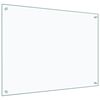 vidaXL Panel ochronny do kuchni, przezroczysty, 80x60 cm, szkło