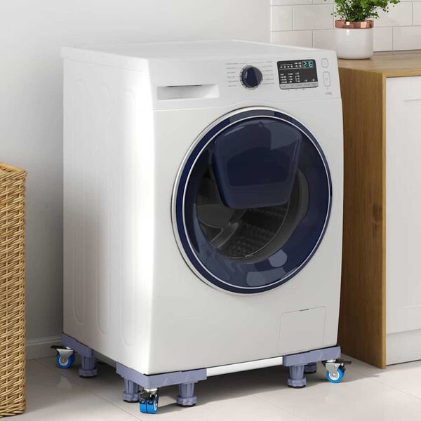 vidaXL Podstawa pod pralkę Szary 66 x 66 x 12 cm Metal