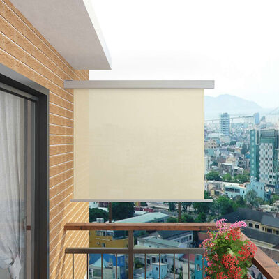 vidaXL Wielofunkcyjna markiza boczna, balkonowa, 150 x 200 cm, kremowa