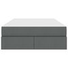 vidaXL Ł&oacute;żko z miejscem na przechowywanie i materacem Ciemnoszary