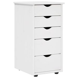 vidaXL Szafkowy 34 x 39 x 61,5 cm Lite drewno sosnowe Biały