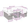 vidaXL Zestaw Sof na Ogr&oacute;d z poduszką 10 pcs Szary Polirattan