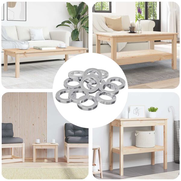 vidaXL Podkładka sprężynowa 15929 pcs Biały Żelazo