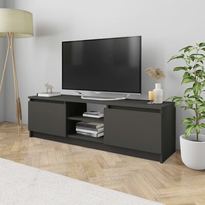 vidaXL Szafka pod TV, szara, 120x30x35,5 cm, materiał drewnopochodny