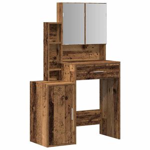 vidaXL Toaletka Stare drewno 80 x 35 x 132 cm Drewno inżynieryjne