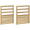 vidaXL Moduł podłokietnik&oacute;w 2 pcs Biały 59 x 4 x 73 cm