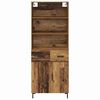 vidaXL Highboard z szufladą Stare drewno 69,5 x 34 x 180 cm