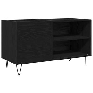 vidaXL Szafka na płyty winylowe Czarny Dąb 85 x 38 x 48 cm