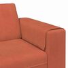vidaXL Sofa materiałowa z poduszką Czerwono-pomarańczowy 208 cm