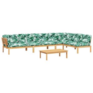 vidaXL 5-cz. zestaw wypoczynkowy do ogrodu, z poduszkami, akacjowy