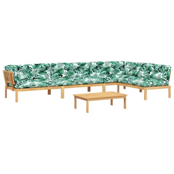 vidaXL 5-cz. zestaw wypoczynkowy do ogrodu, z poduszkami, akacjowy