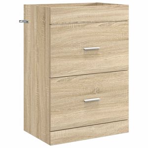 vidaXL Szafka pod zlewem w łazience dąb Sonoma 56 x 37,5 x 81 cm