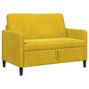 vidaXL Sofa z miejscem do przechowywania ż&oacute;łty 122 x 78 x 87 cm