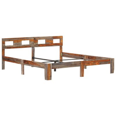 vidaXL Rama łóżka, lite drewno sheesham, 140x200 cm