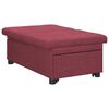 vidaXL Rozkładana sofa Czerwone wino 194 x 50 x 82 cm tkanina