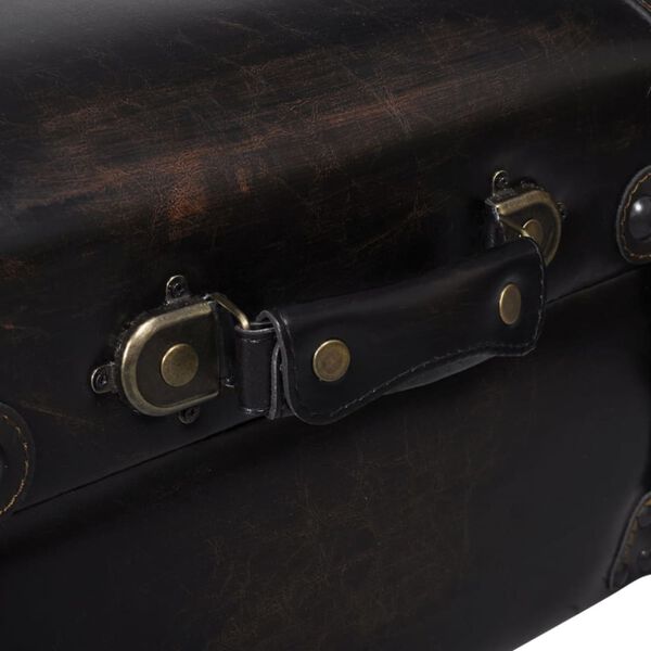 vidaXL Ławka ze schowkiem, brązowa