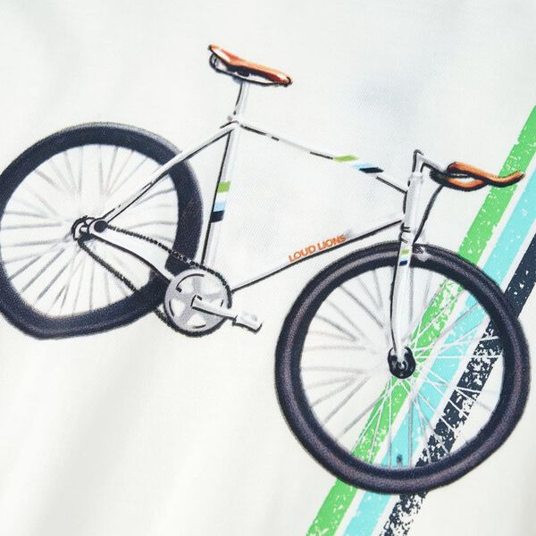 Koszulka dziecięca z kr&oacute;tkimi rękawami, ecru, 140