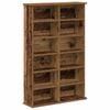 vidaXL Kabinet na płyty CD Stare drewno 60 x 17 x 92 cm