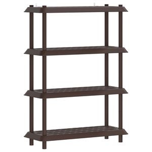 vidaXL Jednostka regałowa 4 poziom&oacute;w 100 x 40 x 136,5 cm PP brązowy