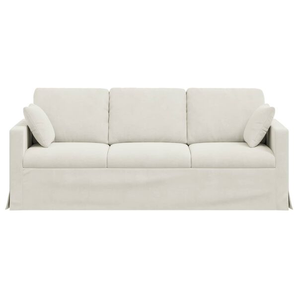 vidaXL Sofa Kremowy