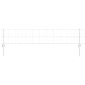 vidaXL Ogrodzenie Euro z słupkiem 50 x 0,4 m Stal ocynkowana srebrny