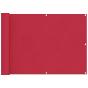 vidaXL Ekran balkonowy 75 x 300 cm Materiał Oxford Prostokątny bordowy