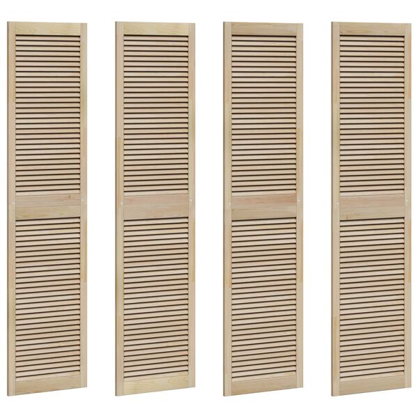 vidaXL Drzwi do szafki z drzwiami 4 pcs Naturalny 140.5 x 2 x 59.5 cm