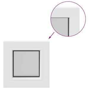 vidaXL Okno piwniczne RISOR 30 x 30 cm PVC i szkło