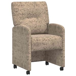 vidaXL Krzesełka jadalne na k&oacute;łkach 2 pcs Jasnoszary 57 x 67 x 95 cm