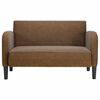 vidaXL Sofa dwuosobowa brązowa 110 cm sztuczna sk&oacute;ra
