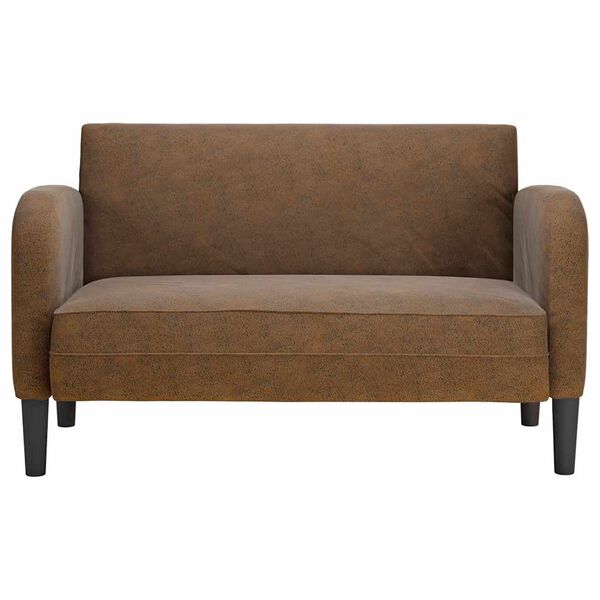 vidaXL Sofa dwuosobowa brązowa 110 cm sztuczna sk&oacute;ra