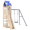 vidaXL Plac zabaw do ogrodu, lite drewno sosnowe