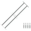vidaXL Krata okienna 700-1050 mm Stal ocynkowana srebrny