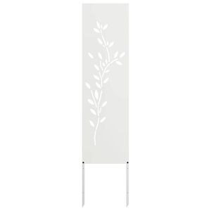 vidaXL Ekran zapewniający prywatność w ogrodzie Biały 32 x 140 cm