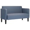 vidaXL Sofa dwuosobowa niebieska 109 cm tkanina sztruksowa