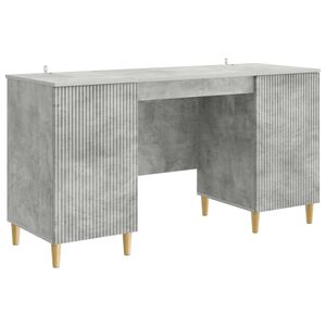 vidaXL Biurko Betonowy szary 142,5 x 50 x 75 cm Drewno inżynieryjne