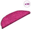 vidaXL Maty na schody 30 szt. 56x17x3 cm r&oacute;żowe p&oacute;łokrągłe