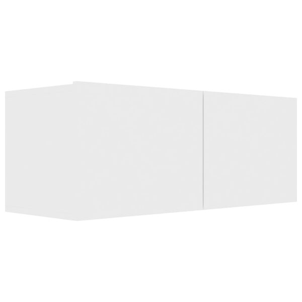 vidaXL Szafka TV, biała, 80x30x30 cm, materiał drewnopochodny