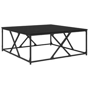 vidaXL Stolik kawowy Czarny Dąb 100 x 100 x 40 cm Drewno inżynieryjne