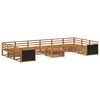 vidaXL Zestawy sof 11 pcs Lite Drewno Akacji