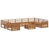 vidaXL Zestawy sof 10 pcs Naturalny Lite Drewno Akacji